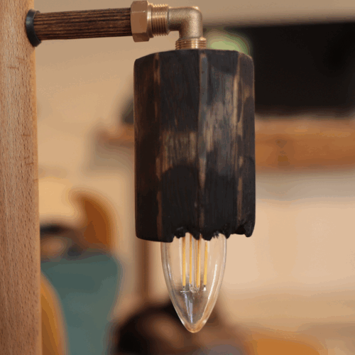 Vintage Wooden Lamp
