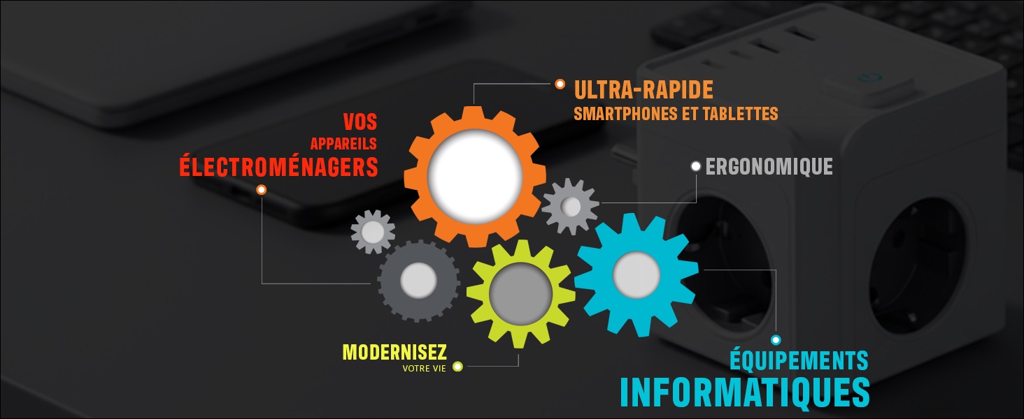 Multiprise Murale Vue 1